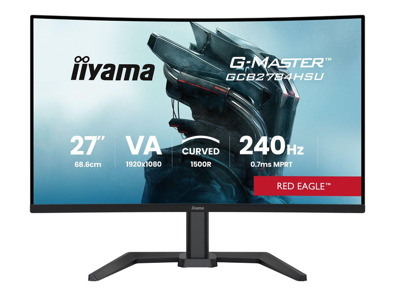 27" iiyama G-MASTER Red Eagle GCB2784HSU-B1 - LED monitor - curved - Full HD (1080p) - 27" - HDR