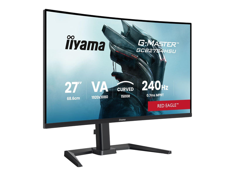 27" iiyama G-MASTER Red Eagle GCB2784HSU-B1 - LED monitor - curved - Full HD (1080p) - 27" - HDR