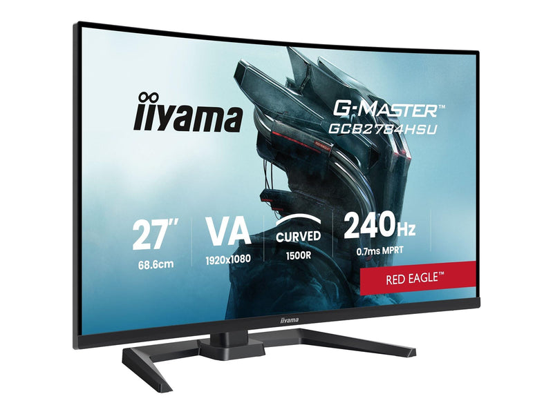 27" iiyama G-MASTER Red Eagle GCB2784HSU-B1 - LED monitor - curved - Full HD (1080p) - 27" - HDR