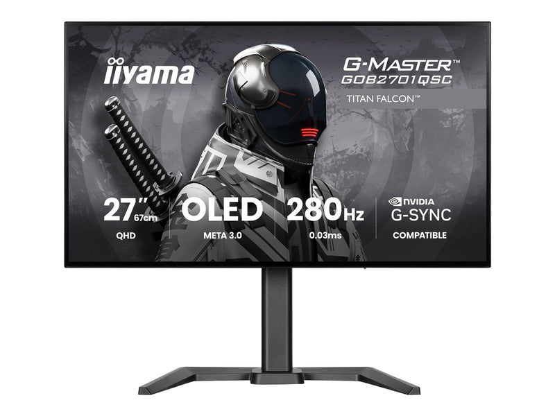 27" iiyama G-MASTER Titan Falcon GOB2701QSC-B1 - OLED monitor - QHD - 27" - HDR