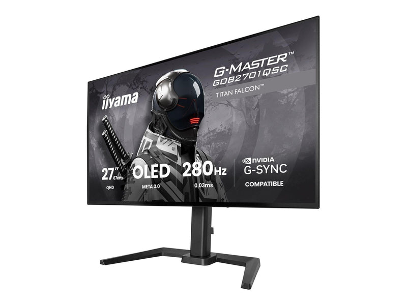 27" iiyama G-MASTER Titan Falcon GOB2701QSC-B1 - OLED monitor - QHD - 27" - HDR