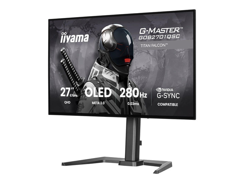 27" iiyama G-MASTER Titan Falcon GOB2701QSC-B1 - OLED monitor - QHD - 27" - HDR