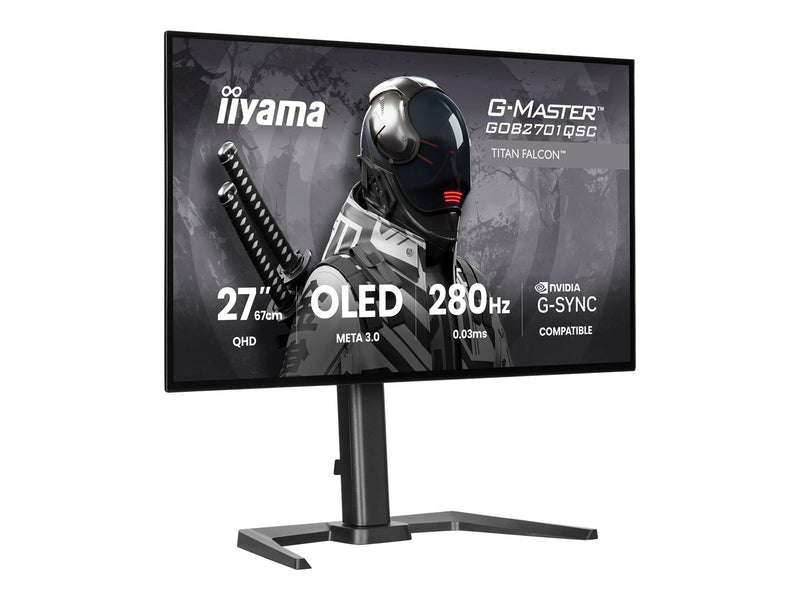 27" iiyama G-MASTER Titan Falcon GOB2701QSC-B1 - OLED monitor - QHD - 27" - HDR