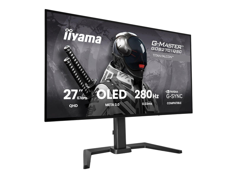 27" iiyama G-MASTER Titan Falcon GOB2701QSC-B1 - OLED monitor - QHD - 27" - HDR