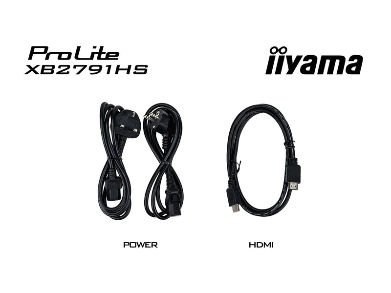 27" iiyama ProLite XB2791HS - 1920x1080 (FHD) - 120Hz - IPS