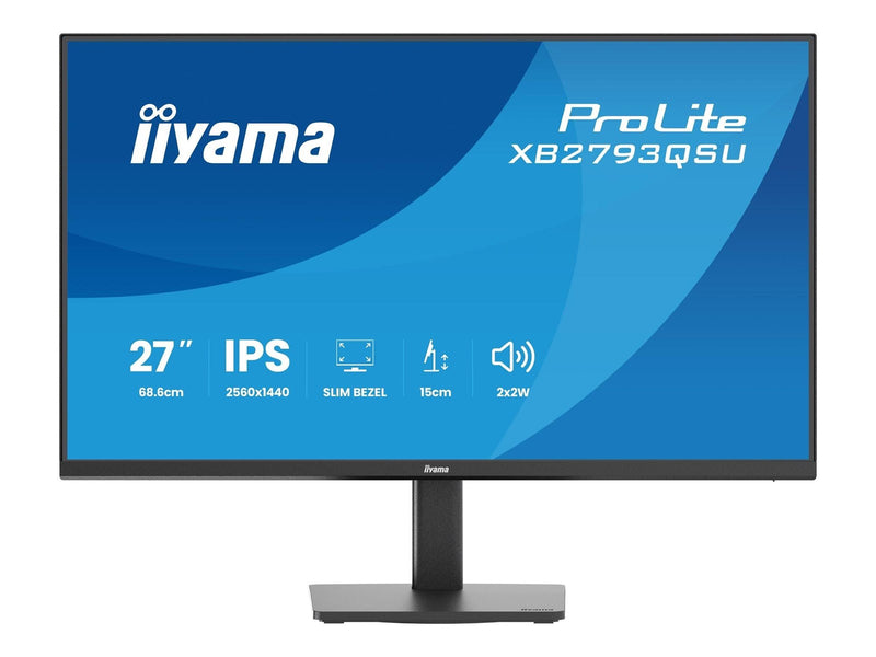27" iiyama ProLite XB2793QSU - 2560x1440 (QHD) - 75Hz - IPS