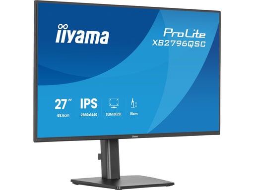 27" iiyama ProLite XB2796QSC - 2560x1440 (QHD) - 60Hz - IPS - 65W USB-C