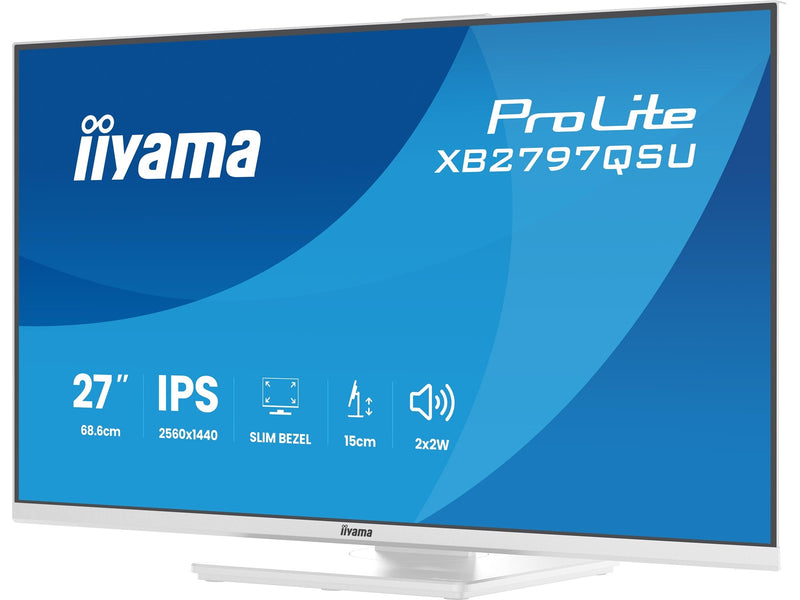 27" iiyama ProLite XB2797QSU - 2560x1440 (QHD) - 75Hz - IPS - 4.5W USB-C