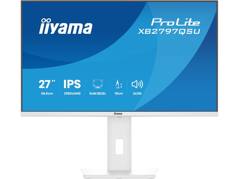 27" iiyama ProLite XB2797QSU - 2560x1440 (QHD) - 75Hz - IPS - 4.5W USB-C