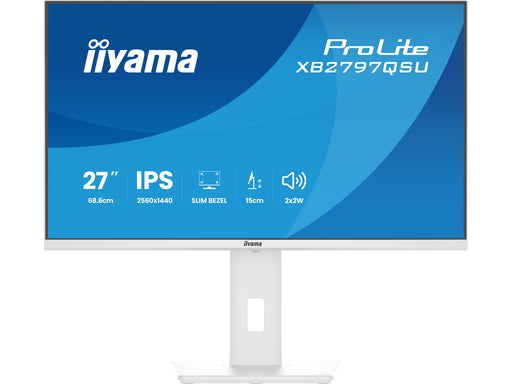 27" iiyama ProLite XB2797QSU - 2560x1440 (QHD) - 75Hz - IPS - 4.5W USB-C