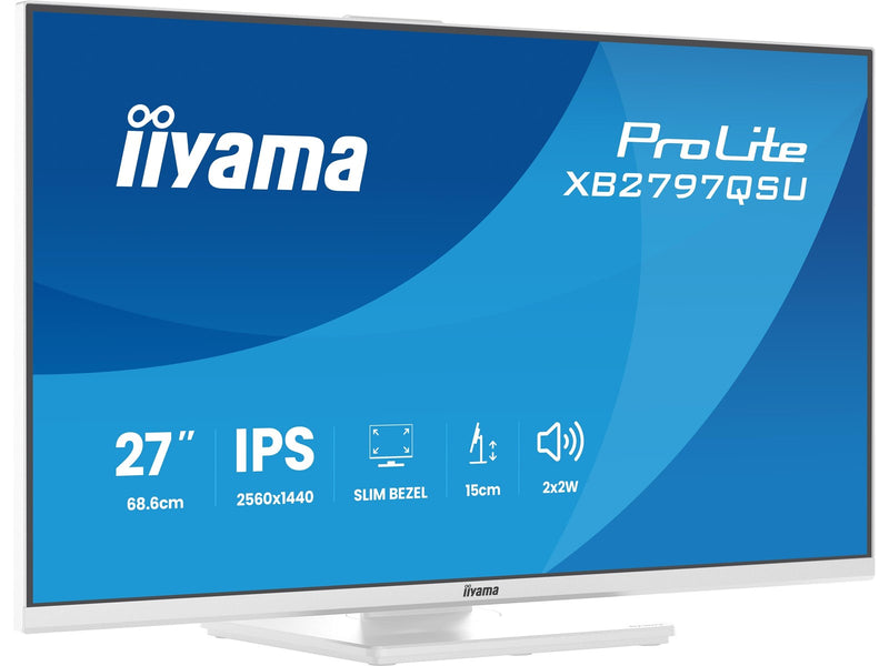 27" iiyama ProLite XB2797QSU - 2560x1440 (QHD) - 75Hz - IPS - 4.5W USB-C