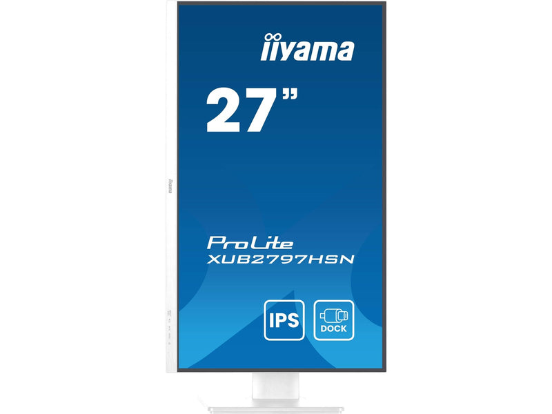 27" iiyama ProLite XUB2797HSN-W2 - 1920x1080 - 100Hz - IPS - 65W USB-C