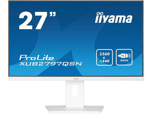 27" iiyama ProLite XUB2797QSN-W2 - 2560x1440 - 100Hz - IPS - 65W USB-C