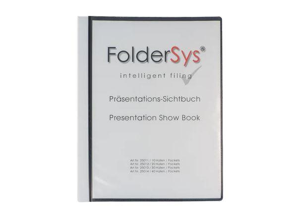 FolderSys Sichtbuch DIN A4 schwarz - 30 Hüllen