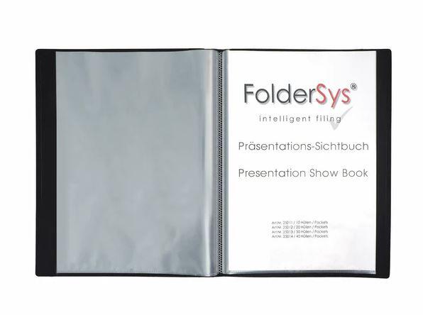FolderSys Sichtbuch DIN A4 schwarz - 30 Hüllen
