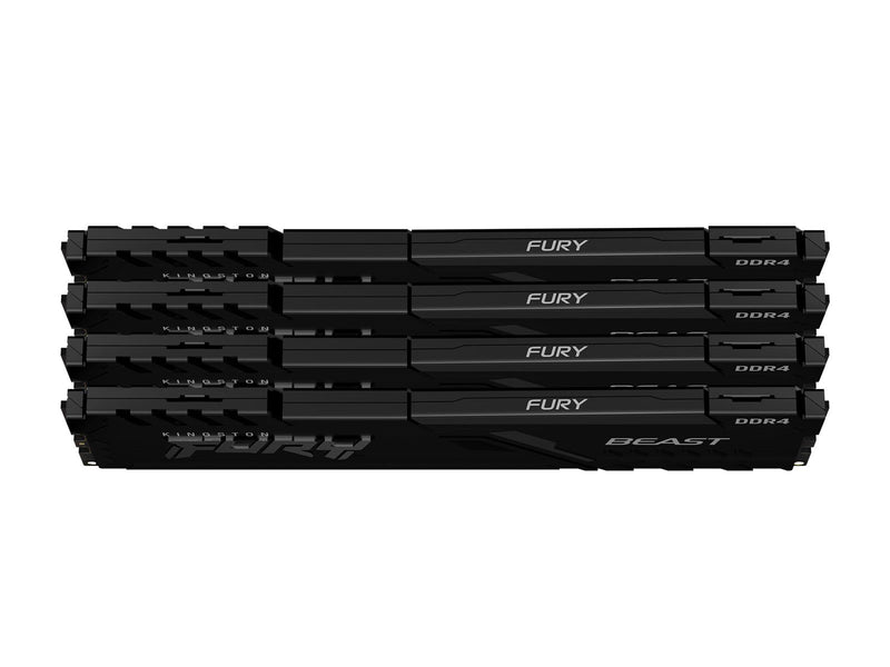 Kingston FURY Beast DDR4-3200 - 32GB - CL16 - Quad Channel (4 pcs) - Intel XMP - Schwarz