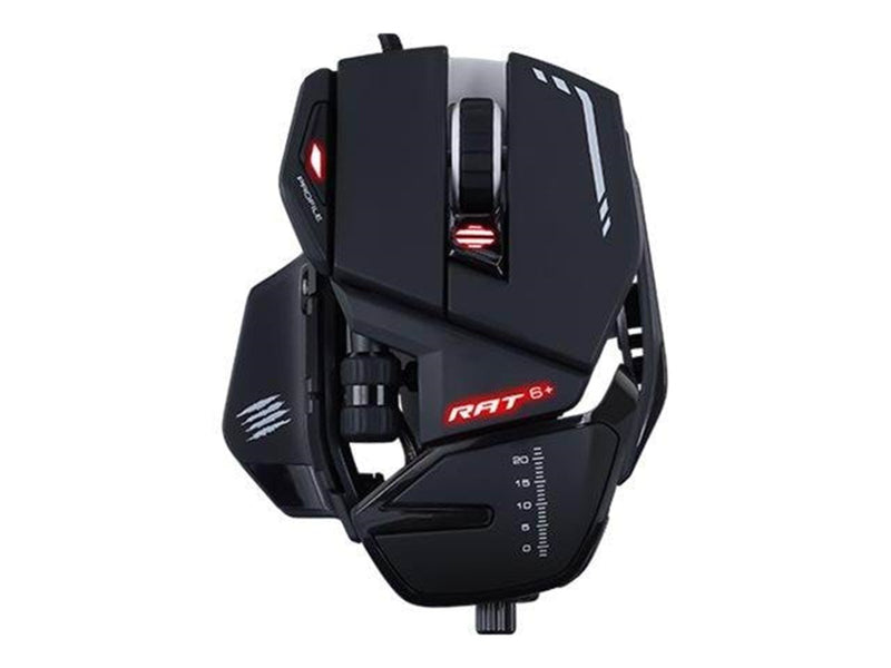Mad Catz R.A.T. 6+ Optical Gaming Mouse Black - Gaming Maus (Schwarz)