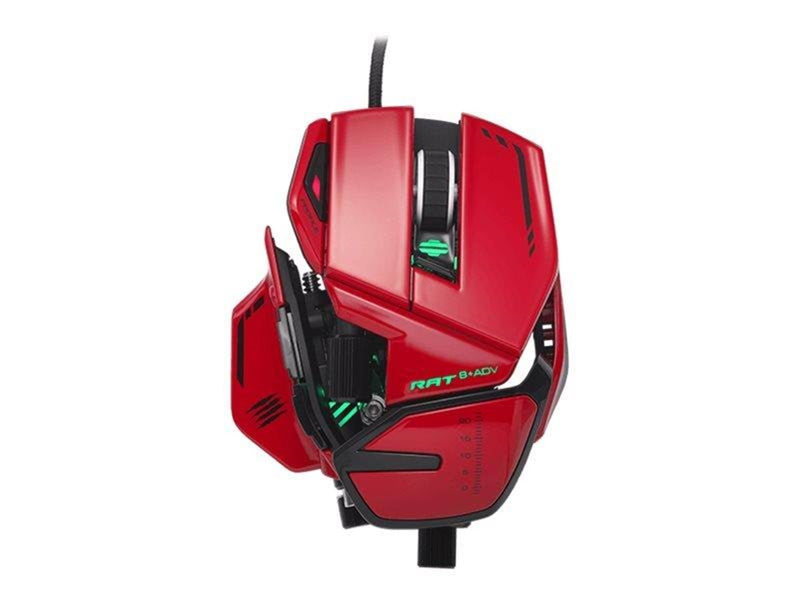 Mad Catz R.A.T. 8+ ADV Optical Gaming Mouse Red - Gaming Maus (Rot)