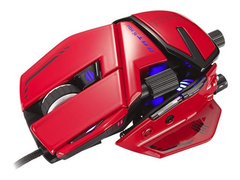 Mad Catz R.A.T. 8+ ADV Optical Gaming Mouse Red - Gaming Maus (Rot)