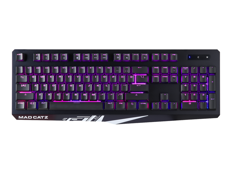 Mad Catz The Authentic STRIKE 2 Mechanical Gaming Keyboard - Black - US-Englisch