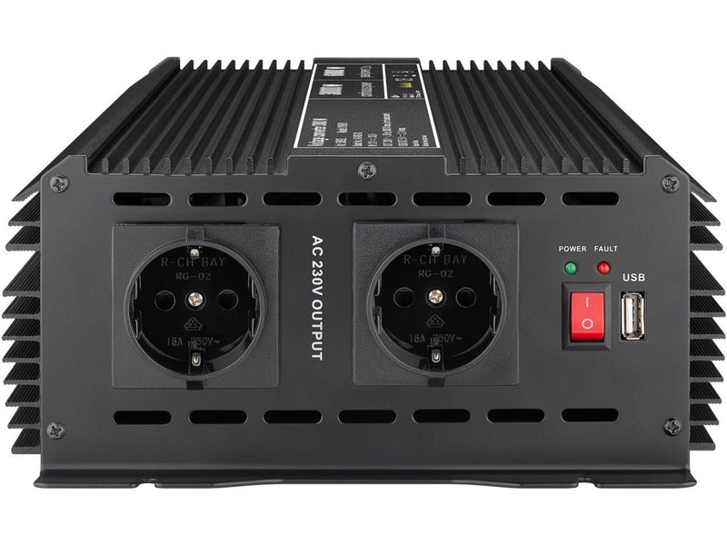 Pro Voltage converter 3.000 W black - converts 12 V D