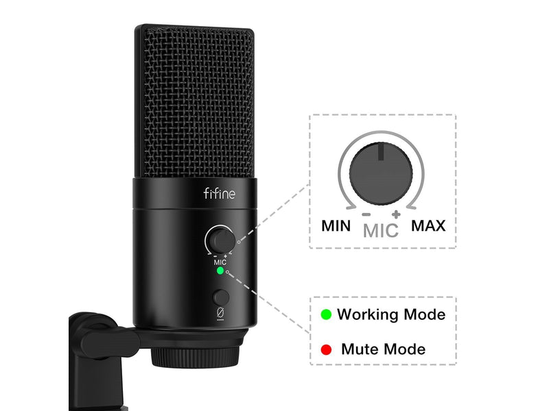 Fifine x DELE K683B USB Condenser Microphone