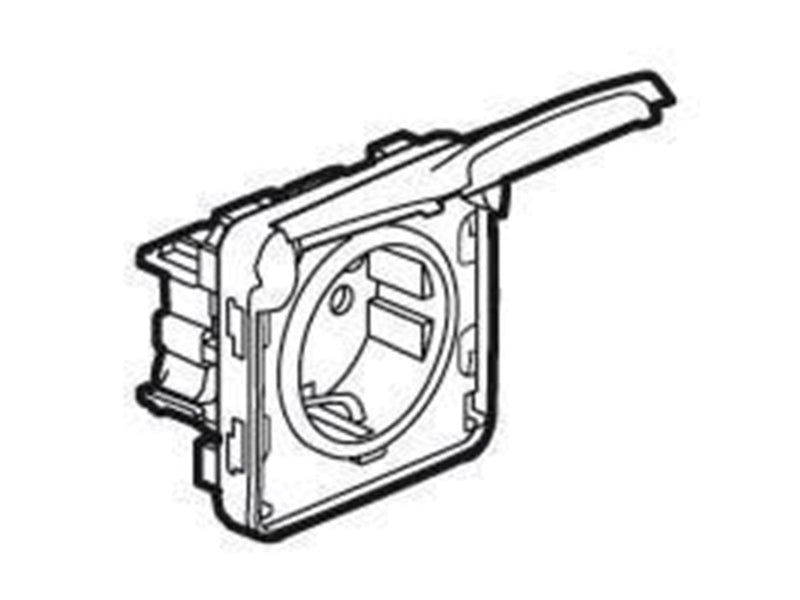 Legrand Plexo ip55 stikkontakt tysk standard 2p+j 16a hvid