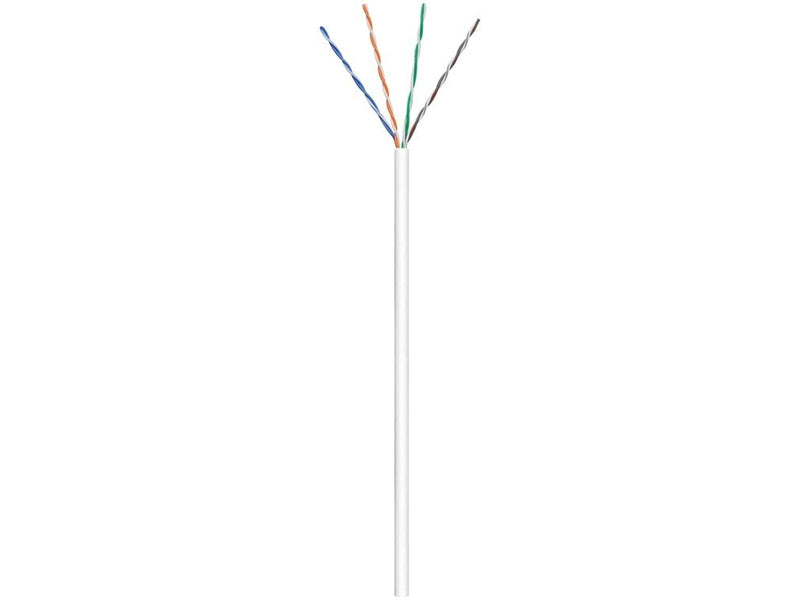 Pro CAT 6 network cable U/UTP white 305 m - CCA cop - Weiß - 305 meter