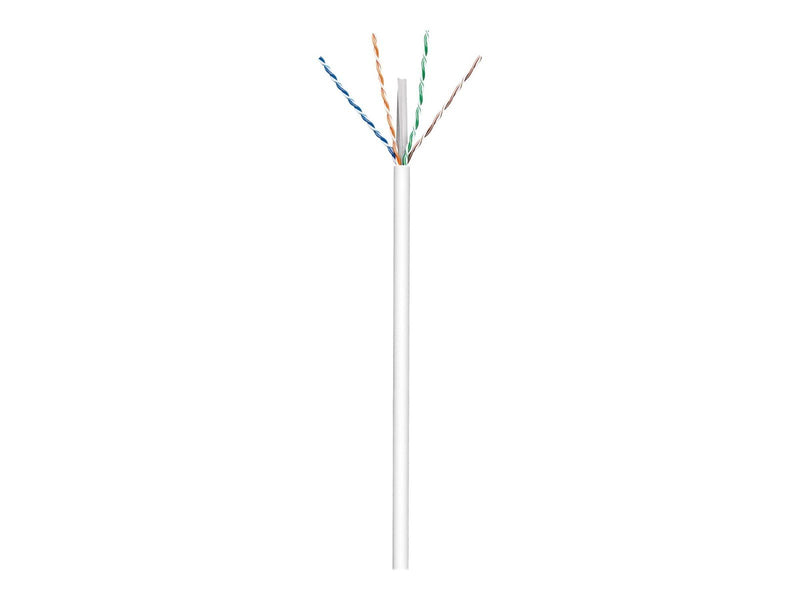 Pro CAT 6 network cable U/UTP white 305 m - CCA cop - Weiß - 305 meter