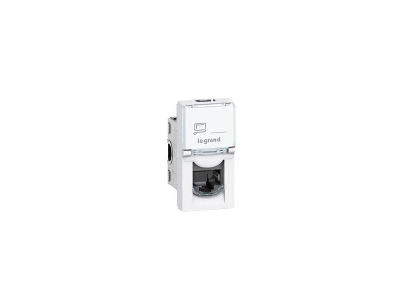 Legrand Dataudtag Mosaic 1x RJ45 Kat.6 STP modular jack og