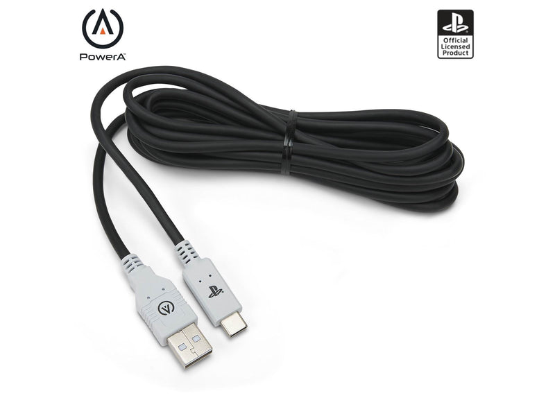 PowerA USB-C Cable for PlayStation 5 - Wired Charging cable for wireless game controller - Sony PlayStation 5