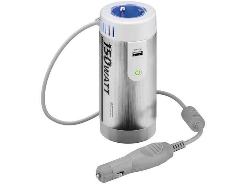 Pro Inverter DC/AC silver - converts 12 V DC to 230 V