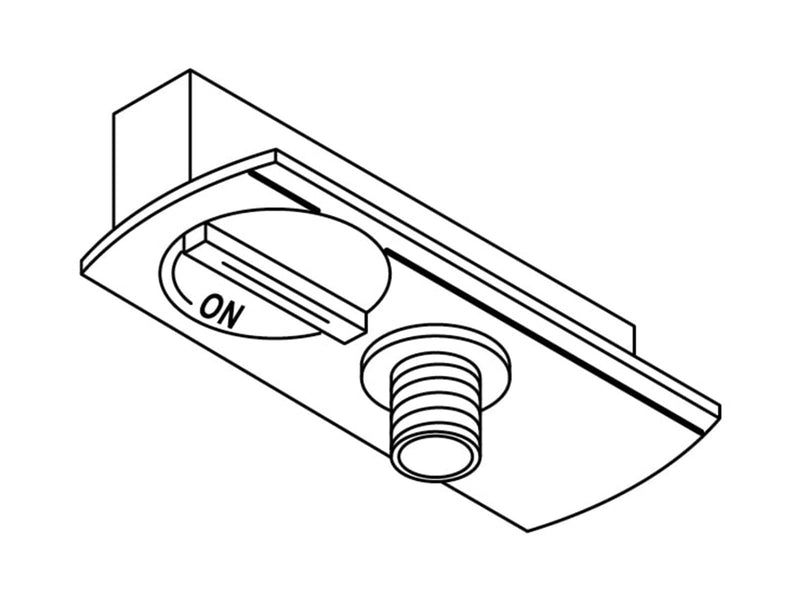 Nordtronic 1-faset pendeladapter Mat Sort