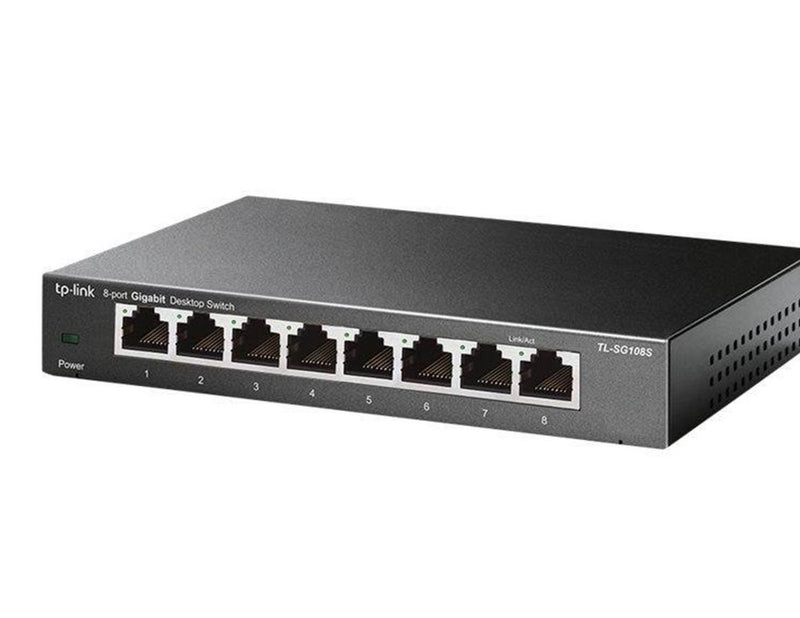 TP-Link TL-SG108S 8-Port 10/100/1000Mbps Desktop Network Switch