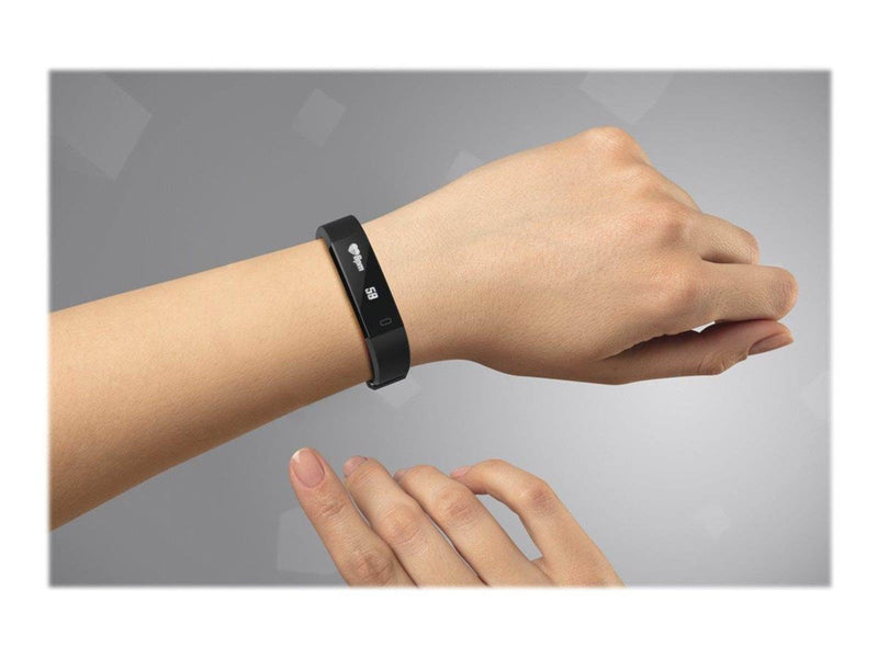 Hama "Fit Track 1900" - black - activity tracker with bracelet - black - black
