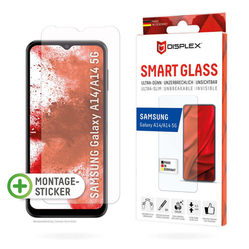 DISPLEX Smart Glass Displayschutzfolie für Samsung Galaxy A14 5G