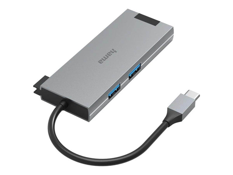 Hama Multiport Adapter - docking station - USB-C 3.2 Gen 1 - HDMI - GigE