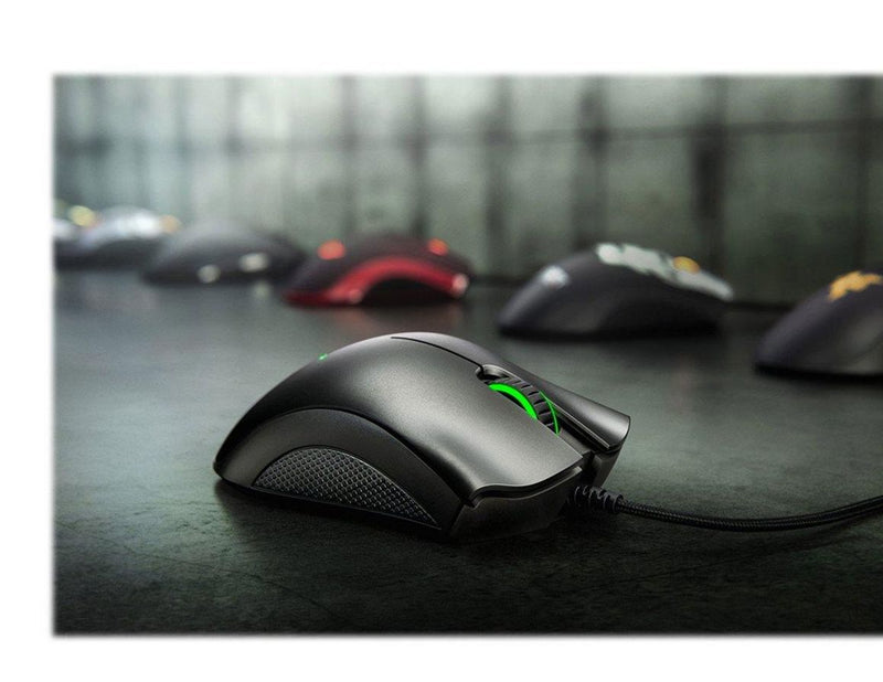 Razer DeathAdder Essential - Black - Gaming Maus (Schwarz mit grünem Licht)