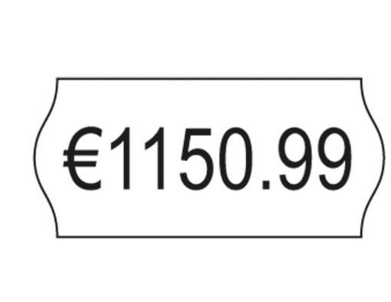 Avery Labels on roll for 1 line pricing gun up to 8 digits removable white