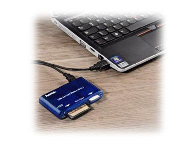 Hama USB 2.0 30 in 1 CardReaderWriter - card reader - USB 2.0