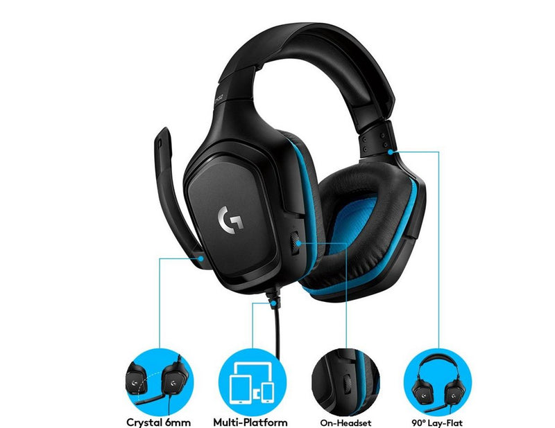 Logitech G432 Surround Sound Wired Gaming Headset