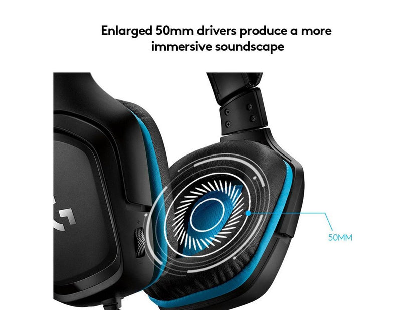 Logitech G432 Surround Sound Wired Gaming Headset