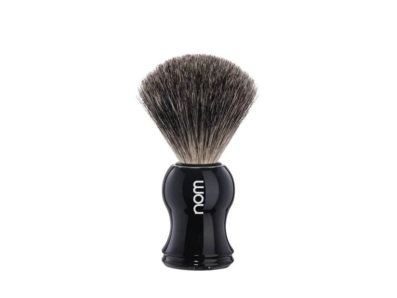 nom GUSTAV shaving brush Pure Badger Black