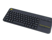 Logitech K400 Plus Ergonomic Wireless Touch - Tastaturen - Englisch (US) - Schwarz