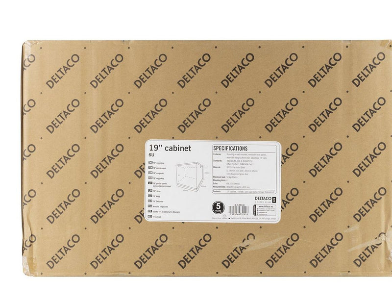 Deltaco 19-5406W - 6U - Wall Mount Rack Cabinet