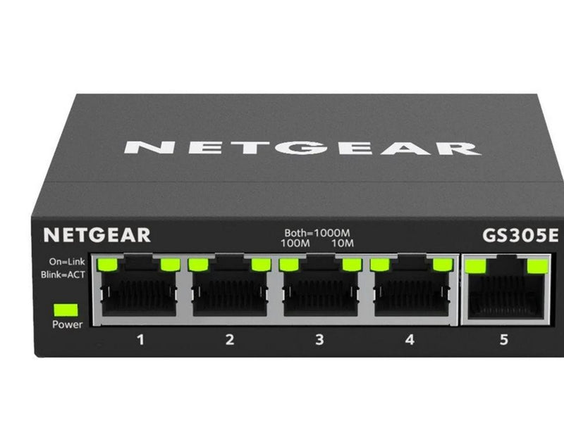 Netgear GS305E 5-Port Gigabit Ethernet SOHO Plus Switch