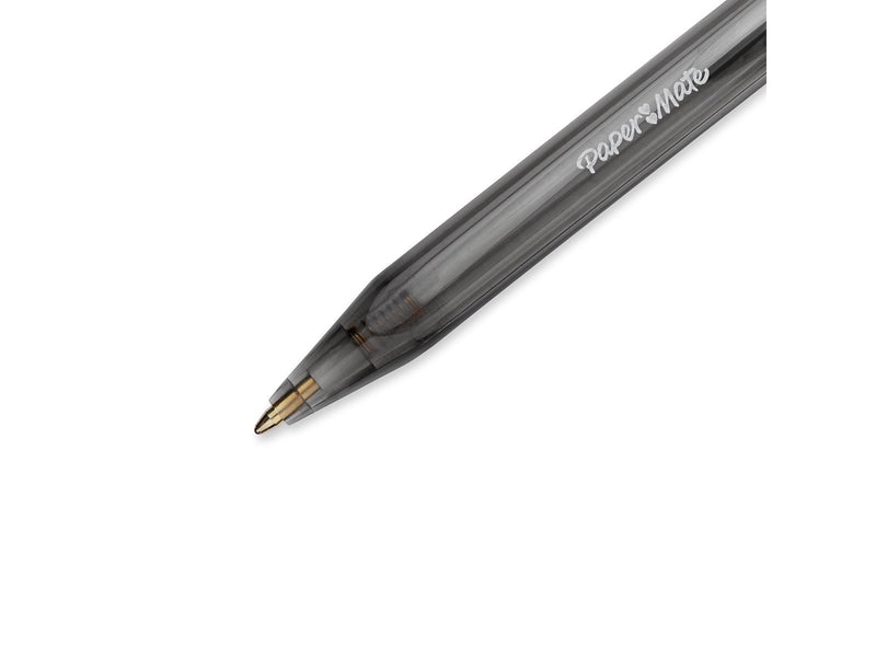 Paper Mate InkJoy 100RT Retractable Kugelschreiber | mittlere Spitze (1,0 mm) | Schwarz | 20 Stück