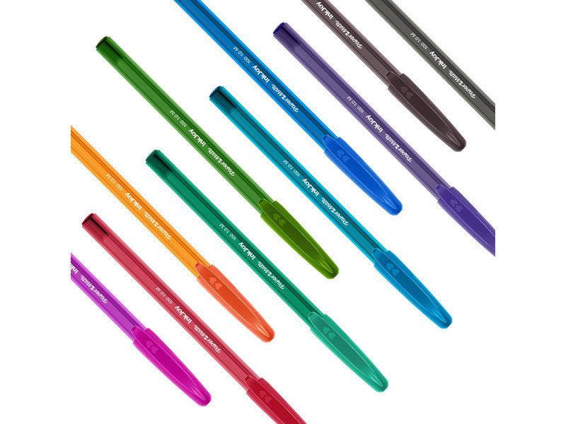 Paper Mate  InkJoy 100ST Kugelschreiber | mittlere Spitze (1,0 mm) | farblich sortiert | 27 Stück