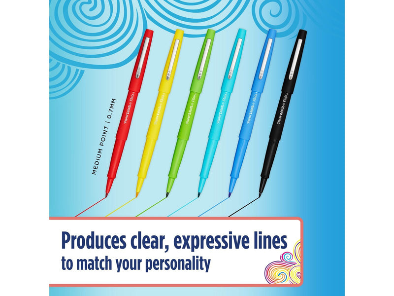 Paper Mate  Flair Filzstifte | mittlere Spitze (0,7 mm) | blau | 36 Stück