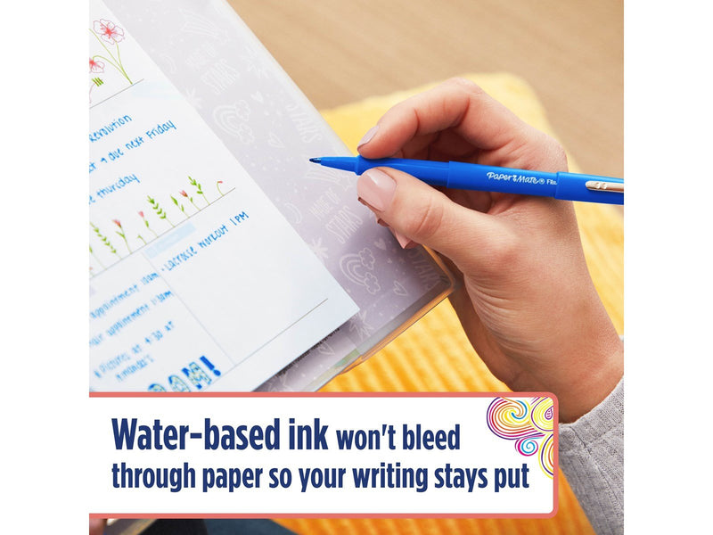 Paper Mate  Flair Filzstifte | mittlere Spitze (0,7 mm) | blau | 36 Stück